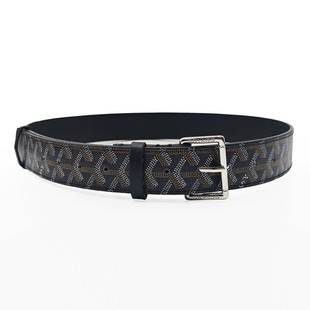 Lan Yin Goy New Dog Teeth Youth Men's Leather Belt Microfiber Women's Belt All-match Denim Pin Buckle