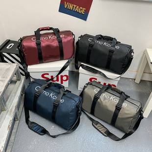 Large Capacity Water-repellent New Travel Bag Folding Logo Storage Bag Men's and Women's Portable Short-distance Luggage Bag