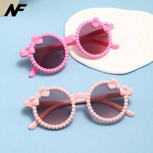 New bow-tie children's sunglasses, UV protection, sun protection, must-have for outdoor photography for babies
