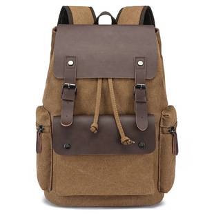 Cross-Border E-Commerce Popular Backpack, Microfiber Genuine Leather, Fashionable College Style Couple Backpack, Student Computer School Bag