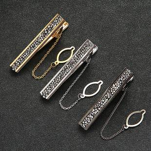 Amazon Hot Tie Clip Men's Forsuit Business Advanced Light Luxury Online Celebrity Tie Clip Boutique Suit Tie Clip