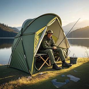 Cross-border best-selling single-person cycling tent, individual soldier tent, fishing tent, bicycle tent, storage tent without bed