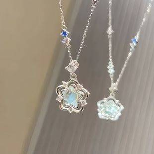 Heart of the Ocean Necklace Women's 2025 New Romantic Retro Fresh Texture Clavicle Chain High-End