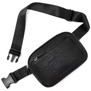 Amazon New Adjustable PU Leather Women Chest Bag Crossbody Bag Women's Waist Bag Outdoor Sports Bag