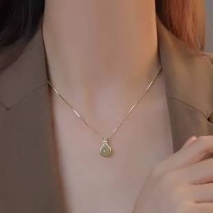 New Fortune Bag Titanium Steel Necklace Women's Light Luxury Niche High-end Pendant Ins Style Clavicle Chain New Jewelry