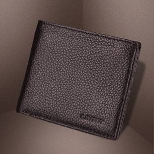 Foreign Trade Men's Short Genuine Leather Wallet Plus Wound Large Capacity Men's Wallet with Zipper Top Layer Cowhide Soft Wallet