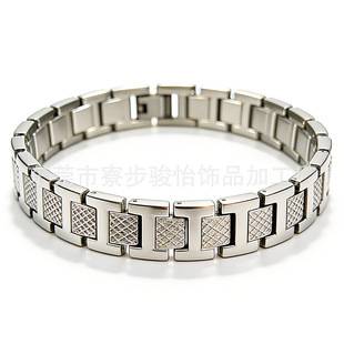Cross-Border Dongguan Factory Hot-Selling Titanium Steel Bracelet, Crocodile Design, Unisex, Fashionable Geometric Jewelry, Steel Titanium Wholesale Bracelet