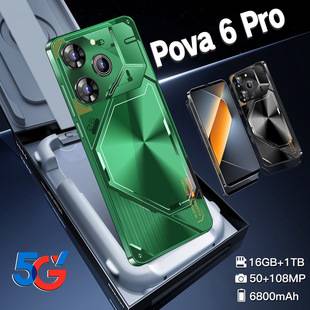New Cross-Border Mobile Phone Pova 6 Pro Ips Hd Screen 1+16Gb Android 8.1 Smart Export Mobile Phone