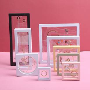 In-Stock Pe Film Suspension Box Jewelry Anti-Oxidation Wearable Nail Accessories Transparent Display Ring Packaging Box Wholesale