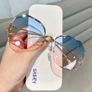 Day and Night Color-Changing Sunglasses for Women, Polarized, Anti-Uv, Fashionable Sunglasses for Fishing and Driving, Trendy Style