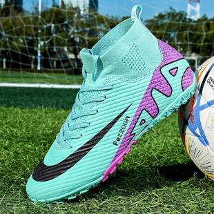 Cristiano Ronaldo Assassin New High-Top Soccer Shoes for Men, Children, Boys, Girls, and Adults, Non-Slip Soccer Training Shoes