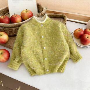 Wholesale from the Source Factory: Girls' Sweaters, New Autumn and Winter Styles, Baby Knitwear, Non-Pilling, Round Neck, Children's Clothing for Older Kids
