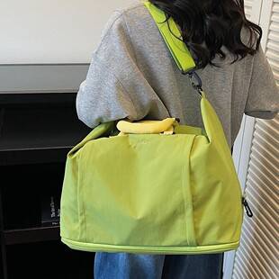 Cross-border large-capacity portable travel bag for women, suitable for short trips, expandable luggage bag, carry-on bag, multifunctional gym bag