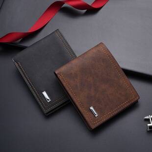 Men's Wallet Short Style Casual Wallet Multifunctional Card Holder Coin Purse All-In-One New Fashion Trend