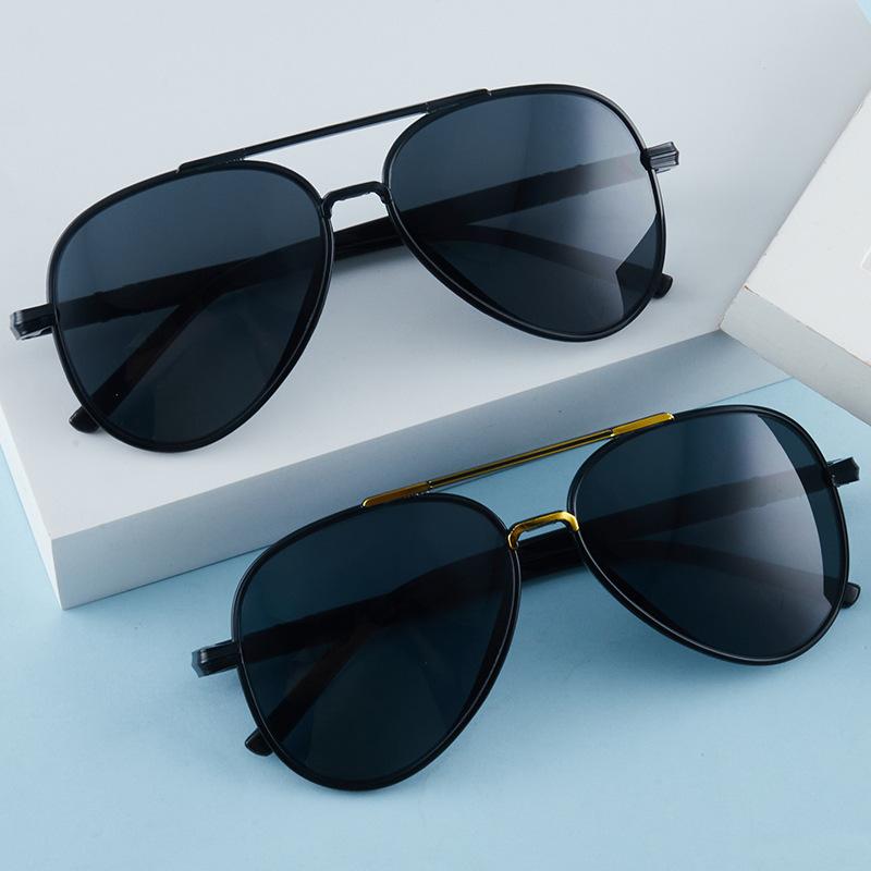 New Pilot Double Bridge Sunglasses European and American Cross-Border Women's High-End Men's Toad Sunglasses Fashion Casual Glasses