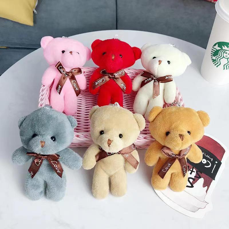 Teddy conjoined bear doll bear bear doll keychain pendant plush toy doll teddy bear doll