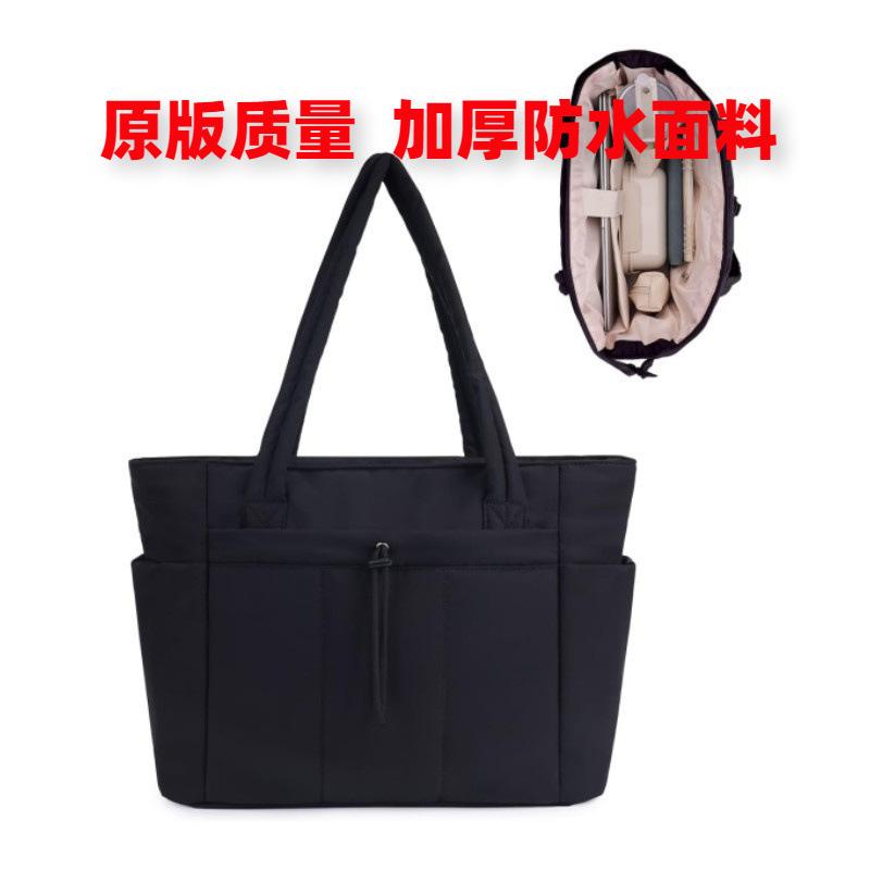 In-Stock New Quilted Tote Bag, Large Capacity Women's Laptop Bag, Ladies' Handbag, Lightweight Shoulder Bag