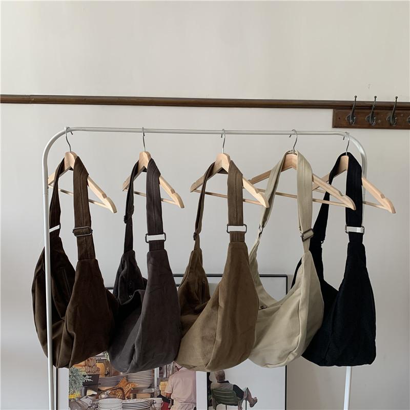 Bag autumn and winter Japanese style single shoulder dumpling bag casual large capacity bag versatile new women's bag messenger bag