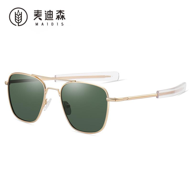 Jamie 8111 Design Men's Ao Pilot Sunglasses Retro Polarized High-Definition Driving Sunglasses