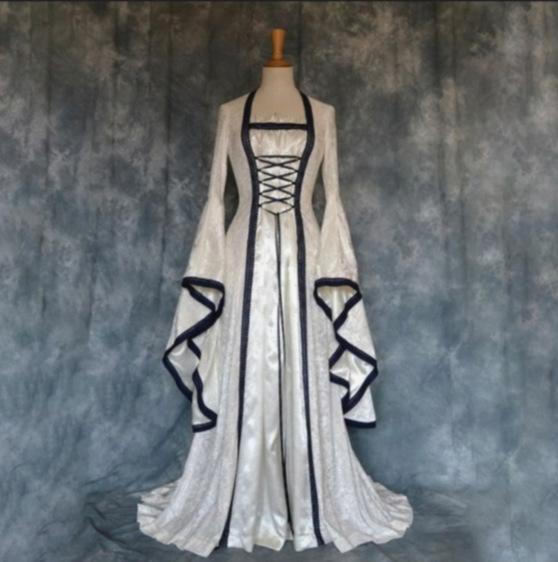 Halloween Dress Wish Amazon Explosions Medieval Artistic Retro Dress
