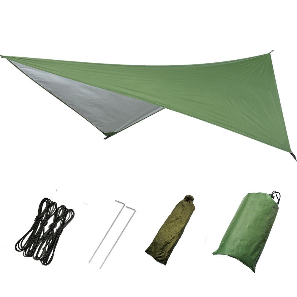 Outdoor Supplies Multifunctional Triangle Sky Curtain Waterproof Sunscreen Outdoor Tent Camping Supplies Beach Shade Cloth Floor Cloth