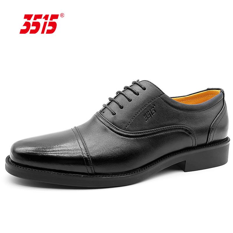 3515 Strongman Leather Shoes Men's Genuine Leather Three-Joint Summer Leather Shoes Formal Matching Shoes Rubber Men's Business Leather Shoes