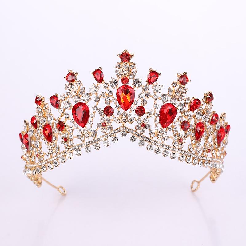 Baroque European Crystal Bridal Crown Atmospheric Rhinestone Wedding Headwear Photo Studio Wedding Accessories Bridal Accessories