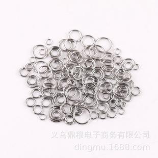 DIY Jewelry Accessories Handmade Materials Stainless Steel Open Ring Bead Bracelet Connector Single Ring Titanium Steel Open Ring