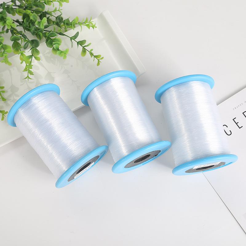 Large Roll of Transparent Crystal Thread, Non-Elastic Beading Material, Nylon Handmade Fishing Line Wholesale, DIY Jewelry Accessories