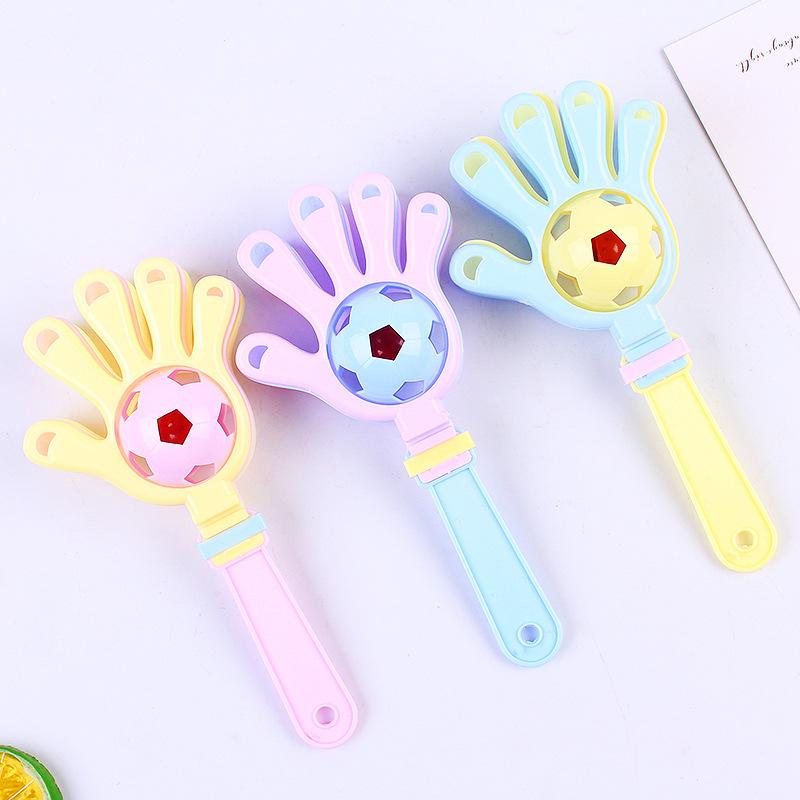 Children's toys football hand rattles clap music infants 0-3 years old parent-child interactive early education educational toys wholesale