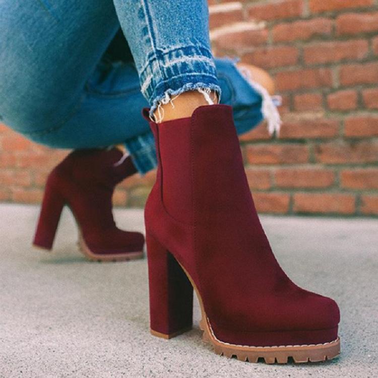 Cross-border foreign trade 22 new European and American round head leopard print winter thick heel low barrel waterproof table elastic sleeve Martin boots women