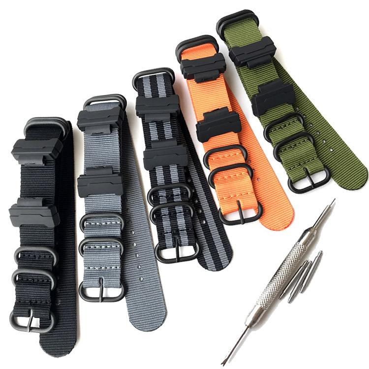 Suitable for Western European nylon strap g-shock GW-M5610 DW5600 GA-110 100 colloidal particle 16MM