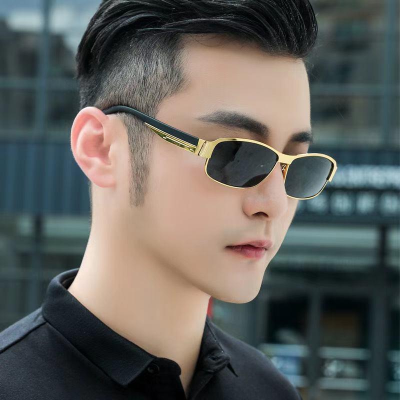 New Men's Cross-Border Polarized Sunglasses, Sun Protection, Sunshade, Color-Changing Glasses, Men's Driving Sunglasses for Day and Night Use