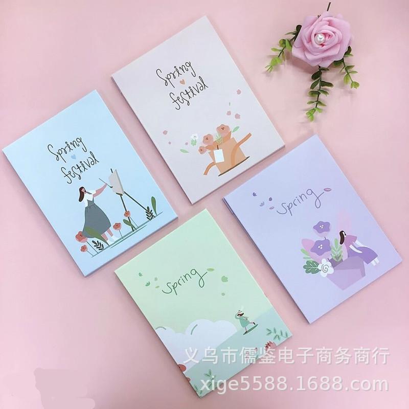 Factory Direct Supply Paper Mirror Makeup Mirror Cartoon Foldableing Mirror Comb Portable Mirror Cartoon Pattern Makeup Mirror