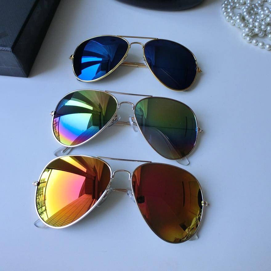 Fashionable 3026 Colorful Coated Sunglasses 3025 Same Style Aviator Sunglasses Toad Mirror Manufacturer Wholesale