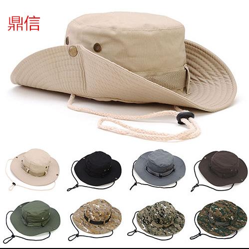 Benny Hat Beige Big-brimmed Hat Round-brimmed Hat Plaid Men's and Women's Mountaineering Outdoor Fisherman Hat Sunshade Hat Double-sided