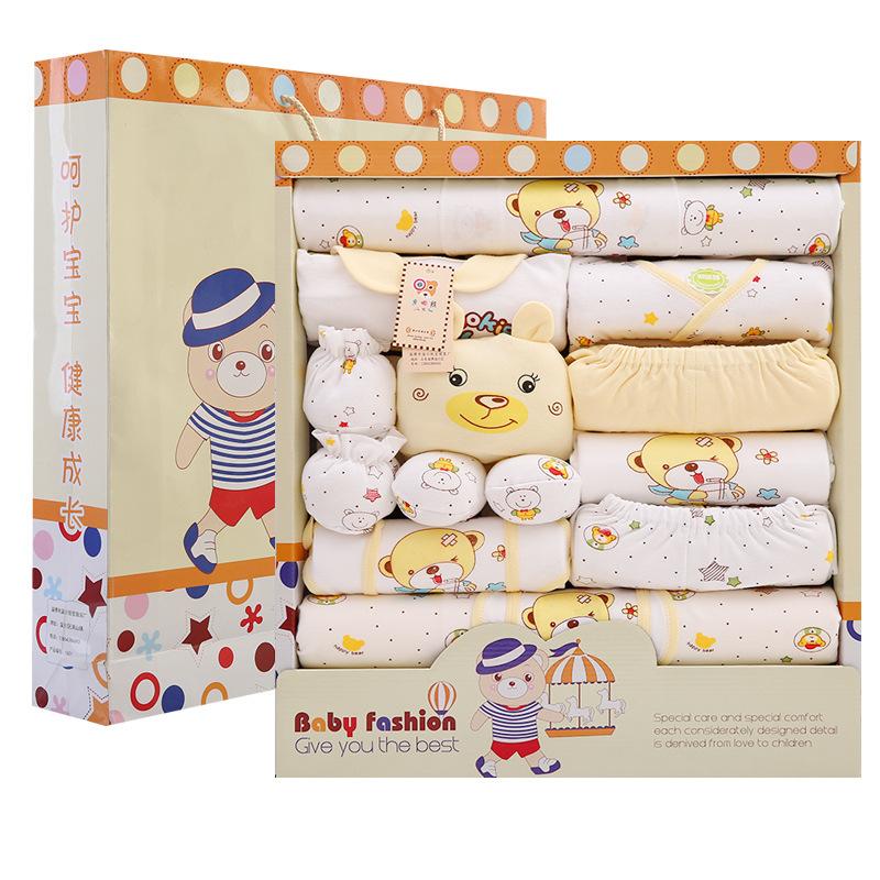 Wholesale Pure Cotton Newborn Baby Clothes Newborn Gift Set Full Moon Baby Clothing Supplies Spring Summer Autumn
