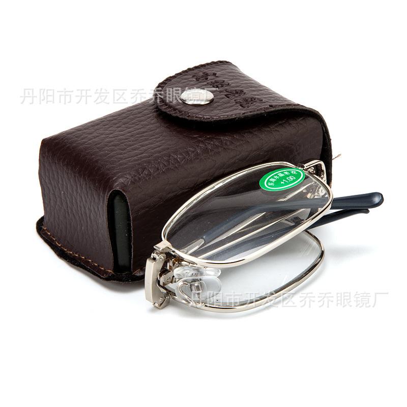 Glass folding reading glasses Donghai Crystal reading glasses stall running Jianghu folding reading glasses factory wholesale folding