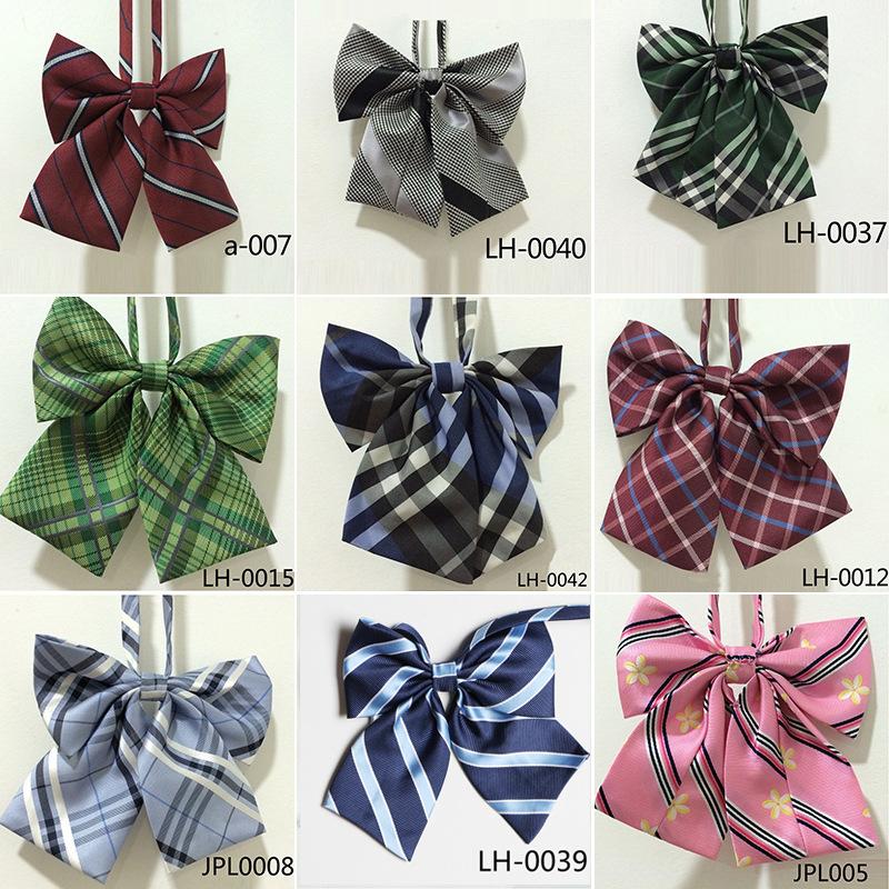 JK uniform bow tie Japanese student Bow Embroidered bow tie school uniform overalls accessories