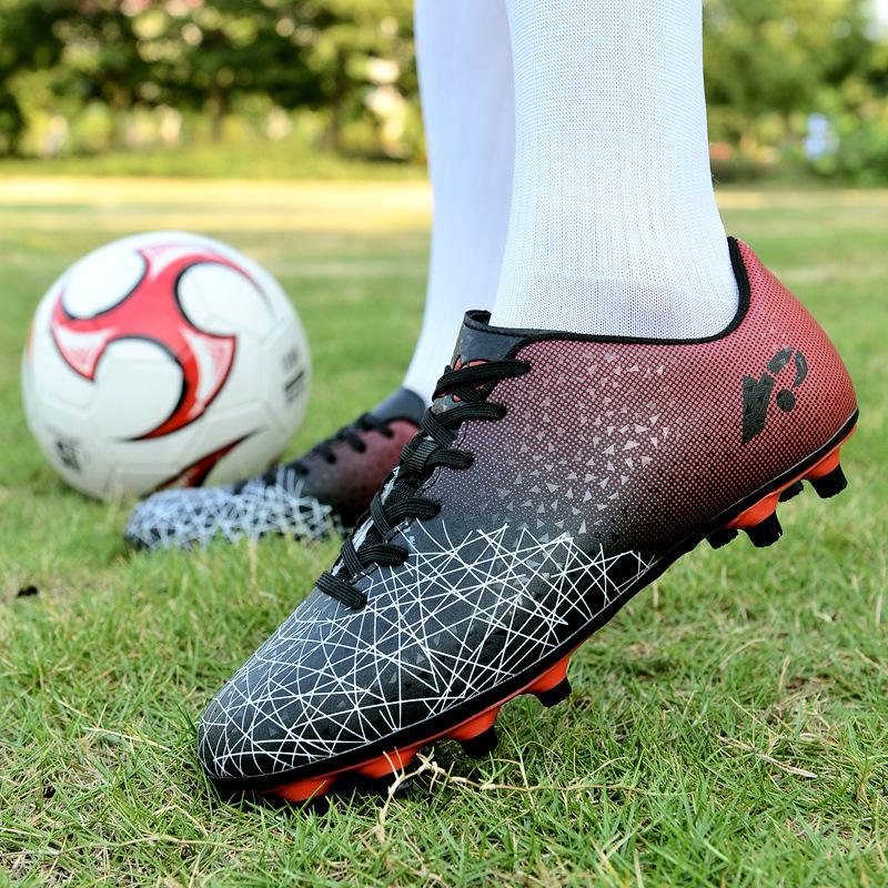 Youth Football Shoes Men's Broken Nail Primary School Students Training Shoes Ag Spike Shoes Artificial Grass Non-Slip Outdoor Competition Spike Shoes