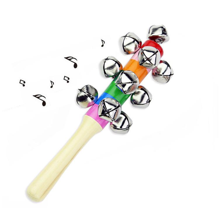 Colorful Rattle Kidsren's Baby Educational Toys Rainbow Hand Rattle Colorfulful Rattle Infant Early Education Teaching Aids Wholesale
