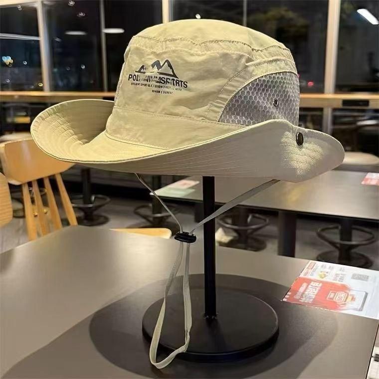 Fisherman's Hat for Men and Women, Summer Wide-Brimmed Sun Protection Hat for Fishing, Hiking, and Mountaineering, Versatile Breathable Hat for Large Head Circumference
