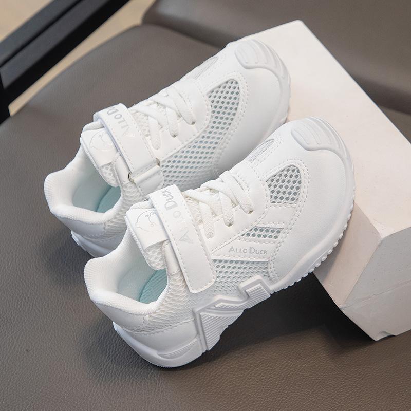 [School-Designated White Shoes] Children's Sports Shoes for Spring and Autumn, Boys' Shoes, Baby Casual Shoes, Girls' Trendy Sneakers
