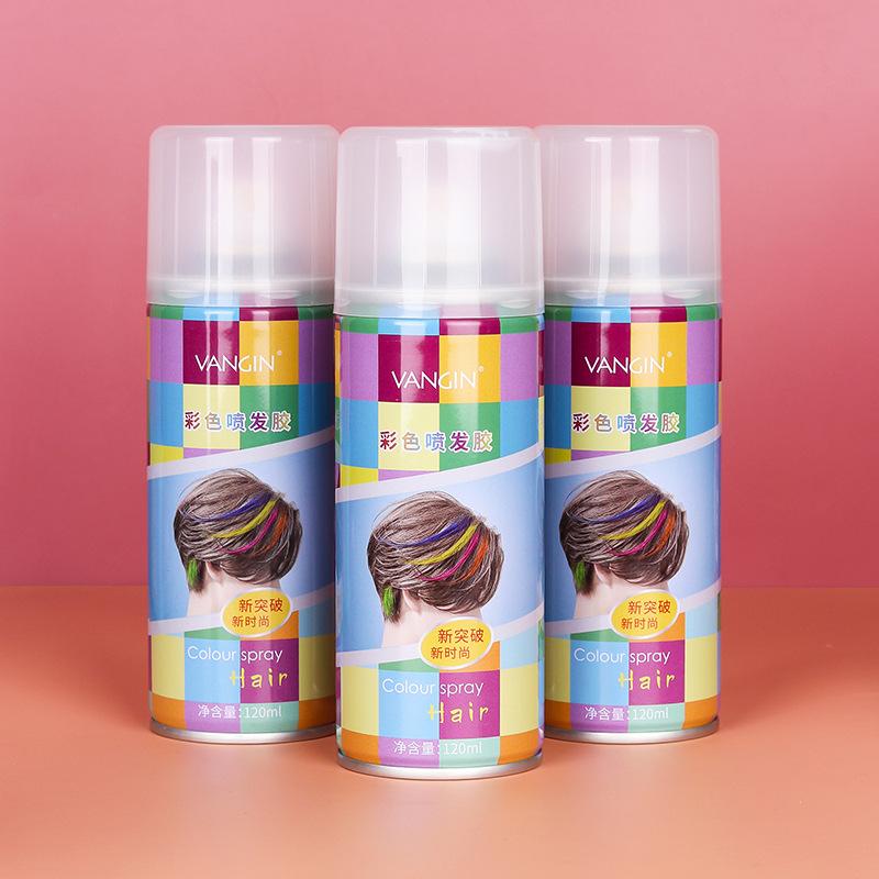 Disposable Hair Dyeing Spray, Long-Lasting and Non-Harming Black Granny Gray Color Spray Dyeing Cream Spray for Women