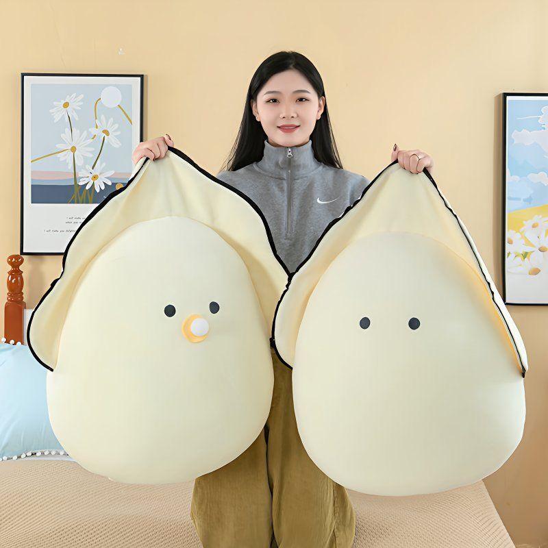 Oyster Baby Plush Toy Pillow, Cute and Super Soft Sleeping Doll, Gift for Girls, Xinjiang Lamb