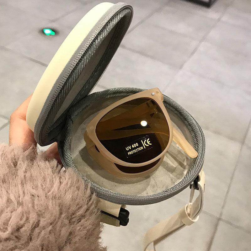 Children's Sunglasses Folding Sunglasses Retro Summer Anti-UV Baby Glasses Women's Korean Style Trendy Boy's Sunglasses