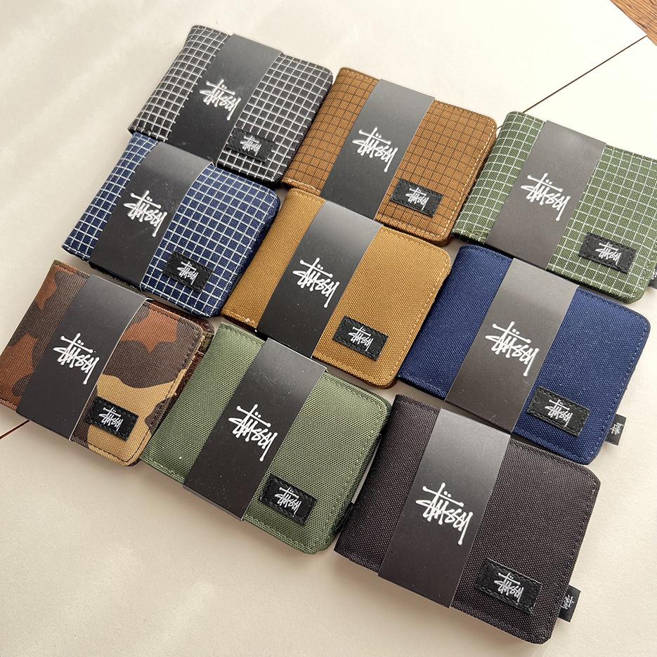 Xitu short wallet, Oxford cloth short coin purse, card holder, foldable casual wallet