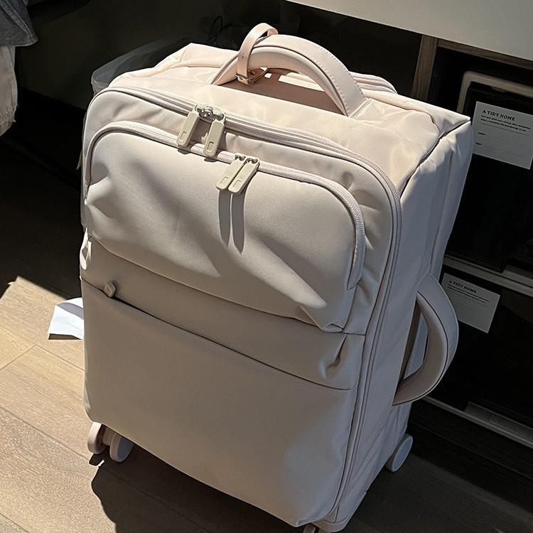 Ultra-Light Soft Fabric Trolley Suitcase 20inch Carry-On Suitcase Water-Resistant Silent Wheel Luggage Suitcase 24inch Travel Suitcase 28 Durable