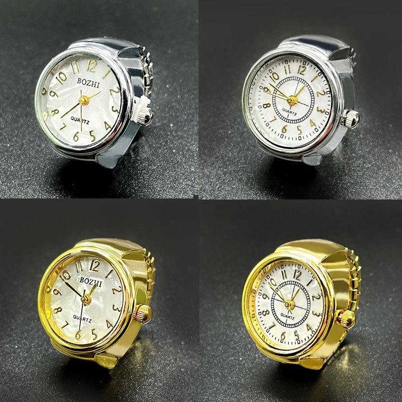 New Foreign Trade Recommendation Hot Selling Gold Digital Ring Watch Student Watch Jewelry Creative Finger Watch Wholesale