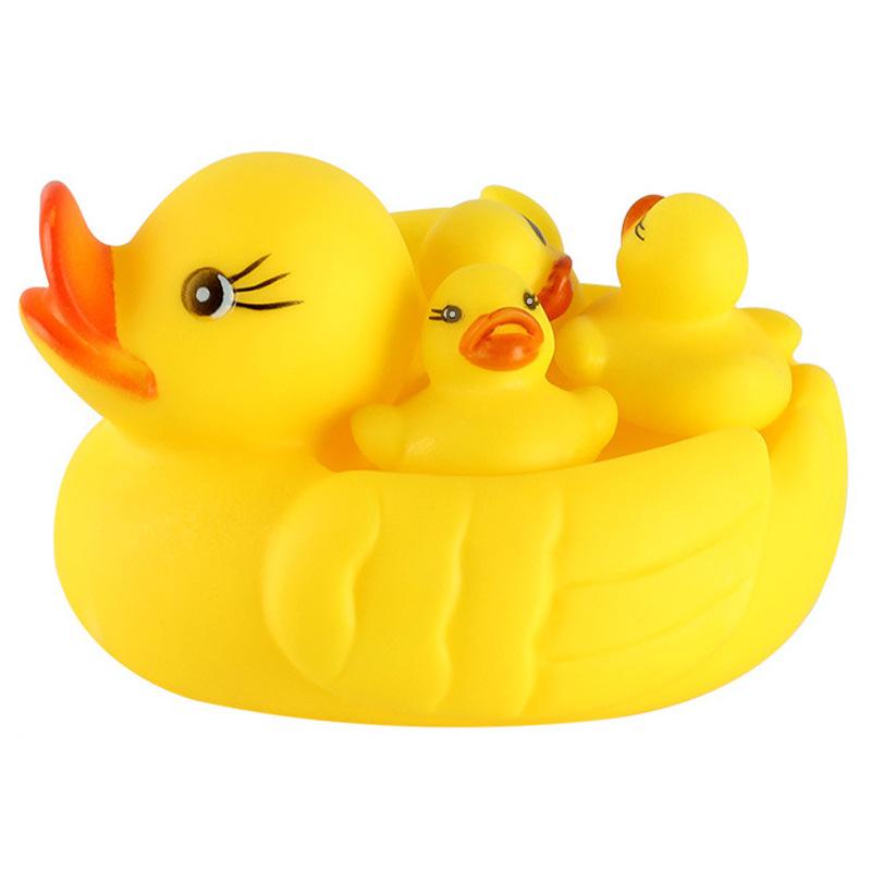 Playing water little yellow duck pinch called Little Duck vinyl playing water duck children's educational toy swimming duck kindergarten gift